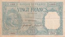 France 20 Francs - Bayard - 27-04-1918 - Série J.4452 - TB - F.11.03a