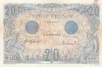 France 20 Francs - Blue - 20-02-1912 - Serial W.1241