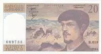 France 20 Francs - Debussy  - 1983 - Serial B.013