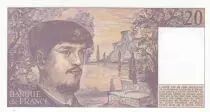 France 20 Francs - Debussy  - 1984 - Serial O.014
