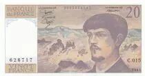 France 20 Francs - Debussy  - 1985 - Serial C.015