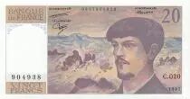 France 20 Francs - Debussy  - 1987 - Serial C.020