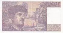 France 20 Francs - Debussy  - 1993 - Serial P.042