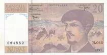 France 20 Francs - Debussy  - 1997 - Serial M.063