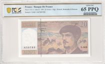 France 20 Francs - Debussy  - 1997 - Serial S.063 - PCGS 65 PPQ