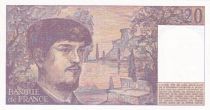 France 20 Francs - Debussy - 1980 - Serial  D.004