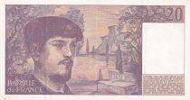 France 20 Francs - Debussy - 1980 - Serial T.001