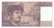 France 20 Francs - Debussy - 1980 - Serial U.001
