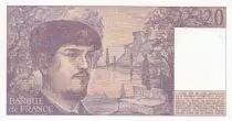France 20 Francs - Debussy - 1980 - S&eacute;rie D.004