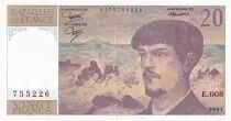 France 20 Francs - Debussy - 1981 - Serial E.008