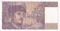 France 20 Francs - Debussy - 1981 - Serial R.008