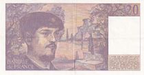 France 20 Francs - Debussy - 1981 - Série X.008