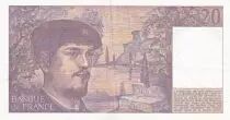 France 20 Francs - Debussy - 1982 - S&eacute;rie L.009