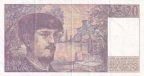 France 20 Francs - Debussy - 1983 - Serial H.022