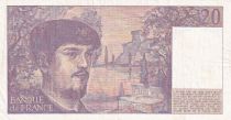 France 20 Francs - Debussy - 1983 - Serial X.011