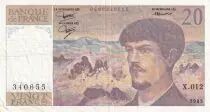 France 20 Francs - Debussy - 1983 - S&eacute;rie X.012