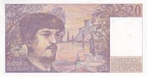 France 20 Francs - Debussy - 1987 - Serial A.019 - P.151