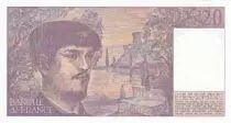 France 20 Francs - Debussy - 1987 - Serial D.019