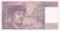 France 20 Francs - Debussy - 1987 - Serial V.020