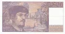 France 20 Francs - Debussy - 1987 - Serial V.021