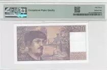 France 20 Francs - Debussy - 1989 - S&eacute;rie A.026  - PMG 53 EPQ