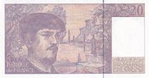 France 20 Francs - Debussy - 1990 - Serial A.031 - P.151