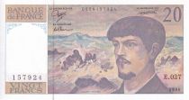France 20 Francs - Debussy - 1990 - Serial E.027 - P.151