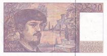 France 20 Francs - Debussy - 1990 - Serial R.027