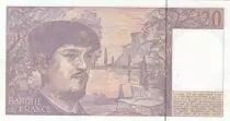 France 20 Francs - Debussy - 1990 - S&eacute;rie C.027