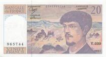 France 20 Francs - Debussy - 1990 - S&eacute;rie V.030