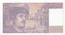 France 20 Francs - Debussy - 1992 - S&eacute;rie U.037