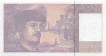 France 20 Francs - Debussy - 1993 - Serial Q.045
