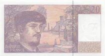 France 20 Francs - Debussy - 1993 - Serial W.041