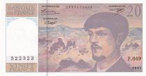 France 20 Francs - Debussy - 1995 - Serial F.049 - P.151