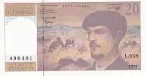 France 20 Francs - Debussy - 1997 - Serial F.053 - P.151