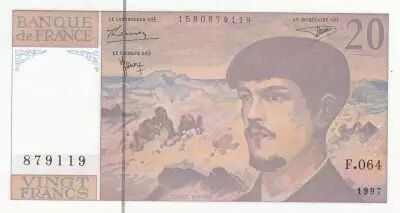 France 20 Francs - Debussy - 1997 - Serial F.064