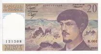 France 20 Francs - Debussy - 1997 - Serial H.001 - P.151