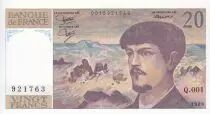 France 20 Francs - Debussy - 1997 - Serial Q.001 - P.151