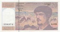 France 20 Francs - Debussy - 1997 - Serial Q.056