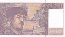 France 20 Francs - Debussy - 1997 - Serial Q.063 - P.151