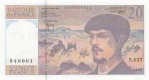 France 20 Francs - Debussy - 1997 - Serial S.057