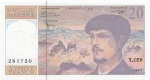 France 20 Francs - Debussy - 1997 - Serial T.059
