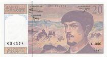 France 20 Francs - Debussy - 1997 - S&eacute;rie G.050
