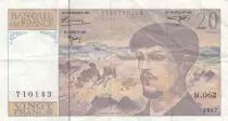 France 20 Francs - Debussy - 1997 - S&eacute;rie M.062