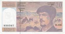 France 20 Francs - Debussy - 1997 - S&eacute;rie R.056