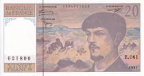 France 20 Francs - Debussy - Serial E.061 - 1997 - UNC - P.151