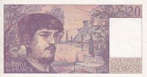 France 20 Francs - Debussy - Serial O.007 - 1981 - XF - P.151
