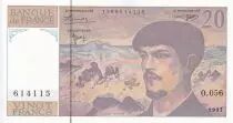 France 20 Francs - Debussy - Serial O.056 - 1997 - UNC - P.151