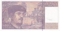 France 20 Francs - Debussy - Sign Vigier - 1993 - Serial V.043 - P.151