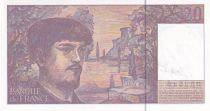 France 20 Francs - Debussy - Sign Vigier - 1995 - Serial W.047 - P.151